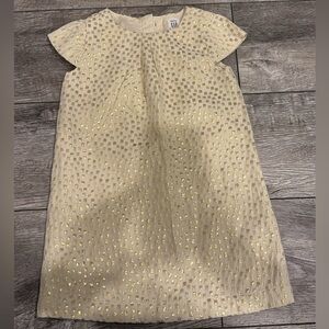 Bay gap 3 Elegant Cream and Gold Kids Dress